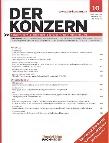 Titelblatt:Der Konzern